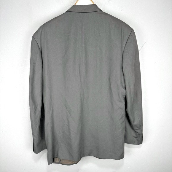 Marks & Spencer Sport Coat Blazer Men Medium 42 Gray 2 Btn Rayon Wool Blend - Picture 2 of 13